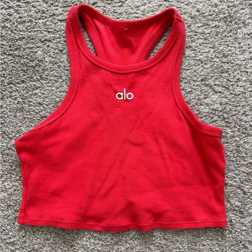 Alo Yoga Aspire Tank / Size Small / Red Hot Summer